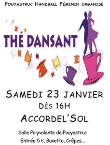 Flyer the dansant handball